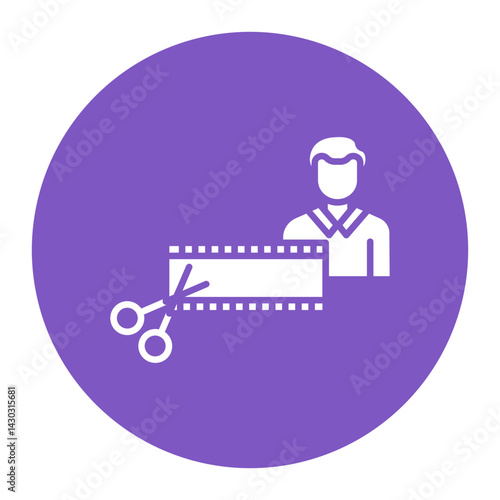 Film Editor Male Icon