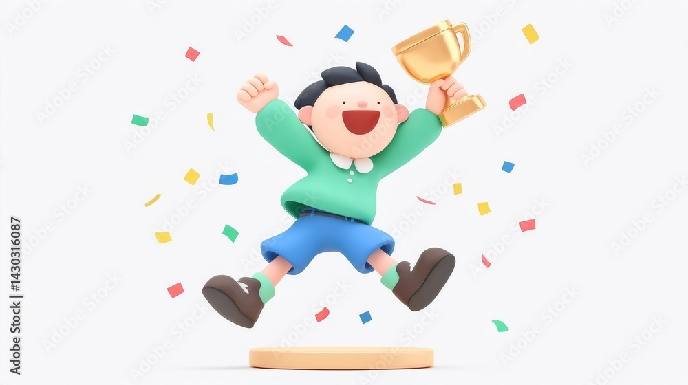 Fototapeta premium little girl jumping