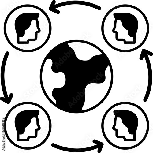 Network Communication  SVG Icon