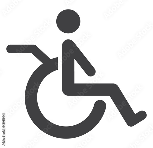 disabled handicap icons set, vector illustration on white background eps 10 