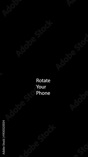 Rotate Device Animation - Horizontal Viewing Instruction Overlay