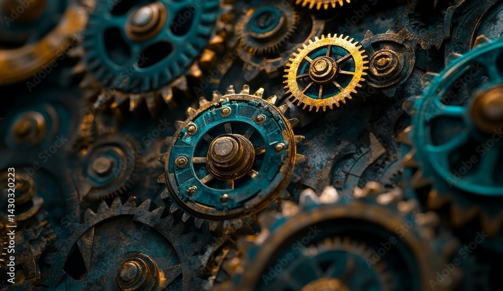 close up of gears close up of gears