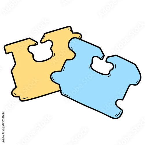 bread clips illustration hand drawn isolated vector