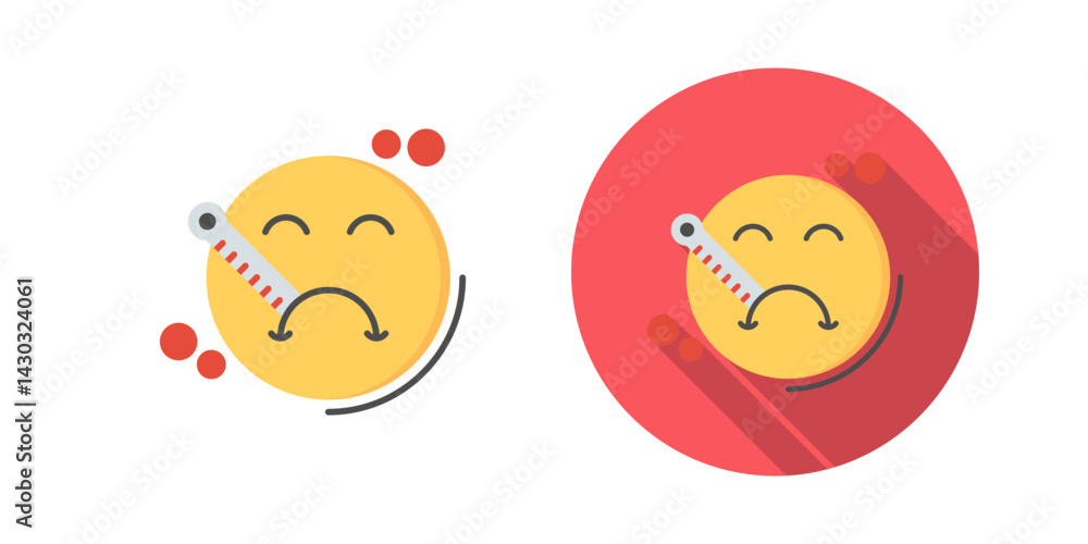 Obraz premium Sick Vector Icon