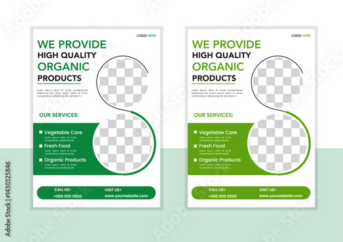 Creative modern fresh clean clear simple agro based flyer or professional agriculture a4 flyer template layout design.