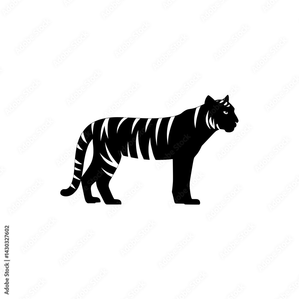 Obraz premium tiger vector illustration