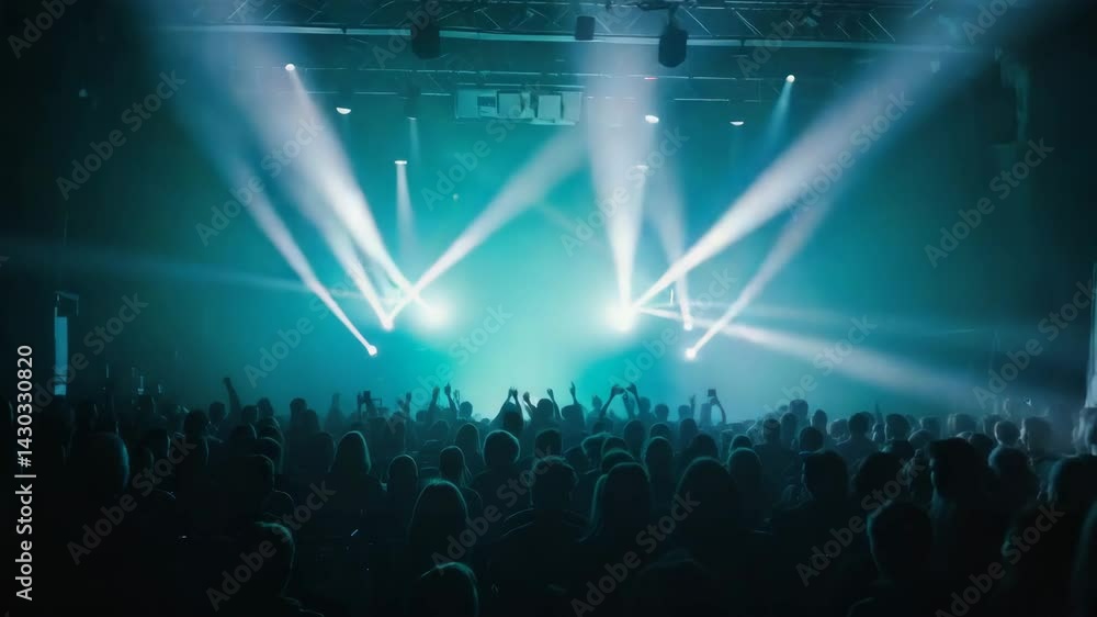 Energetic concert crowd Energetic concert crowd