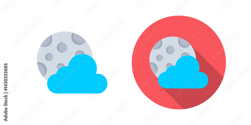 Obraz premium Moon Vector Icon