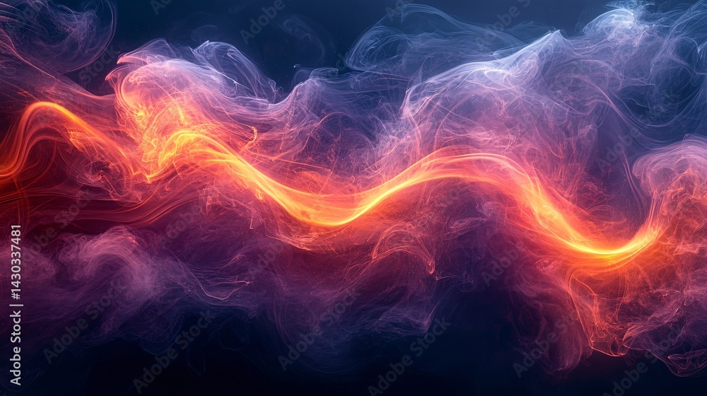 The red halo shines through the purple smoke The red halo shines through the purple smoke
