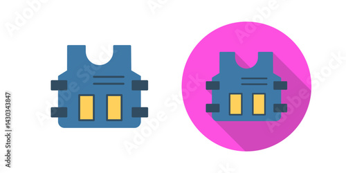Police Vest Vector Icon