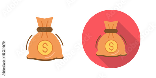 Money Bag Vector Icon