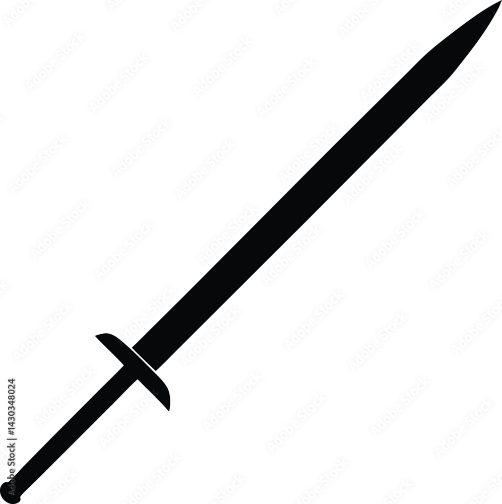 minimalist long sword silhouette minimalist long sword silhouette