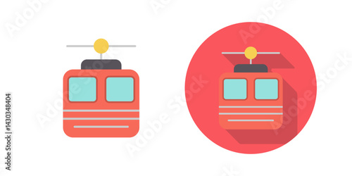 Cable car Vector Icon
