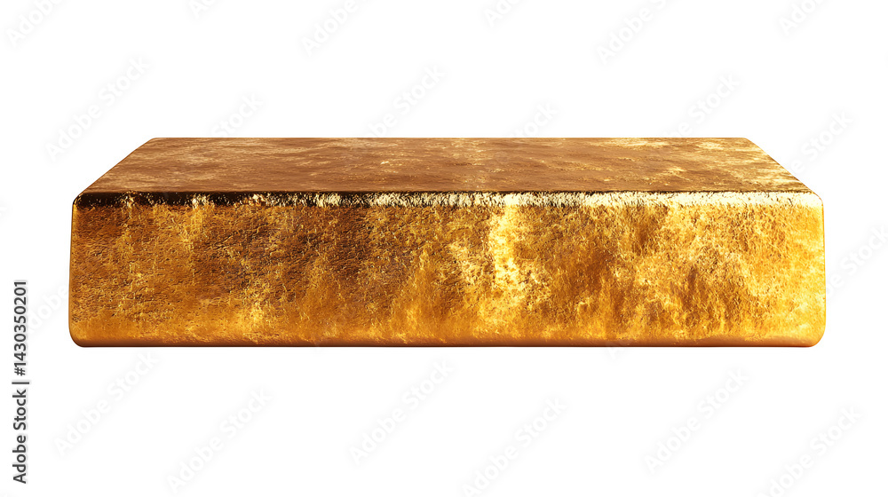 shiny gold rectangle shape isolated on white background, high-definition, realistic look shiny gold rectangle shape isolated on white background, high-definition, realistic look