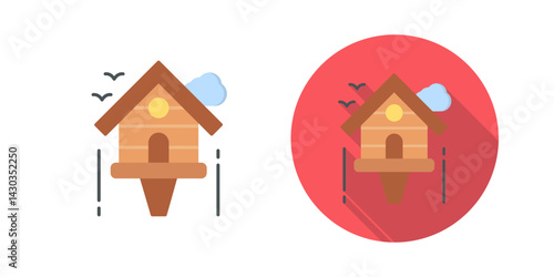 Birdhouse Vector Icon