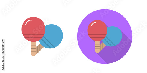 Ping Pong Vector Icon