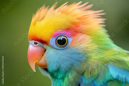Obraz na płótnie a cute colorful paradise bird w salonie