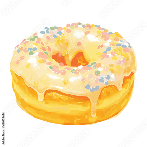 Donut donut illustration sprinkles vector