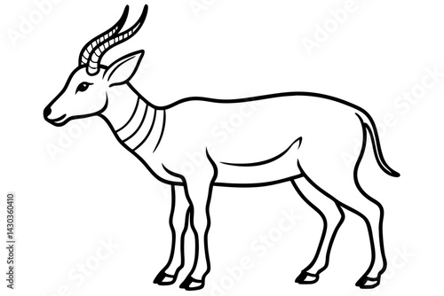 Wallpaper Mural Wildlife Saiga Antelope Vector Torontodigital.ca