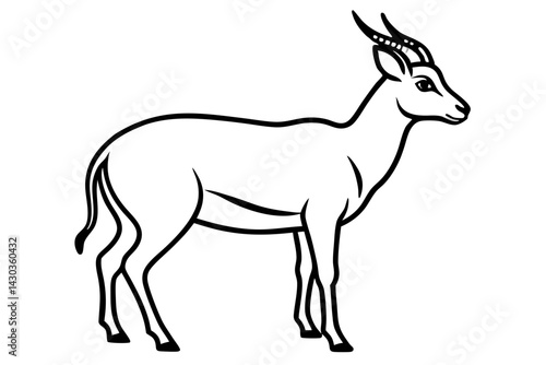 Wildlife Saiga Antelope Vector