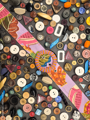 buttons in different colors and sizes