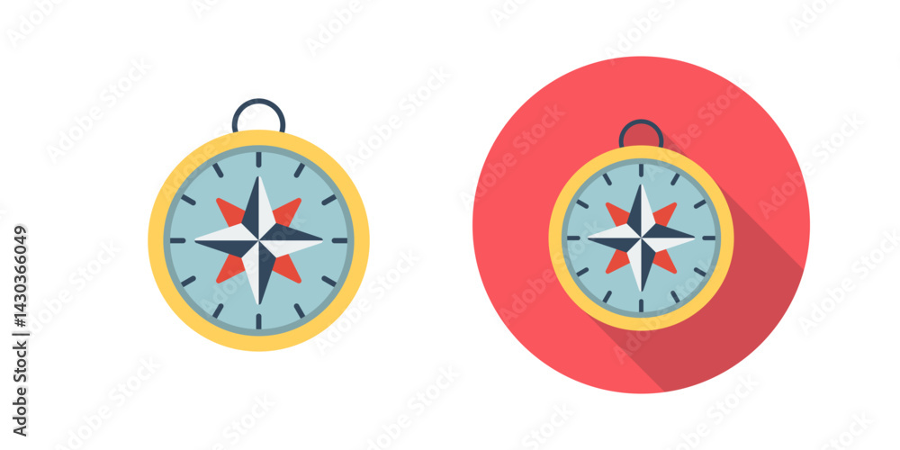 Compass Vector Icon Compass Vector Icon