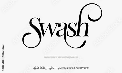 Stylish Swash Typeface for Luxury Branding and Elegant Typography Decorative and Fancy Font