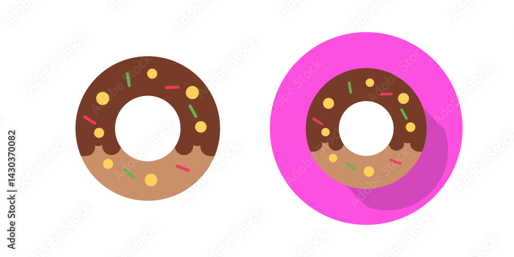 Fototapeta premium Donut Vector Icon