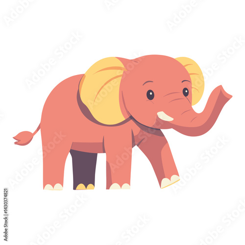Illustration of Indian Elephant elephant children's cartoon vector