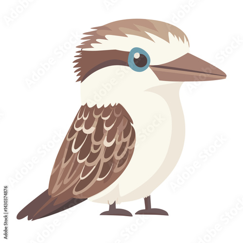 Illustration of Kookaburra kookaburra cartoon animal vector