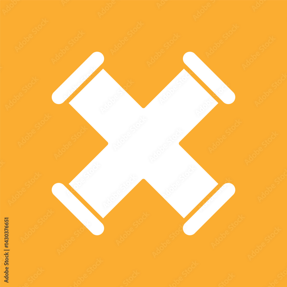 Obraz premium pipe sign symbol vector icon