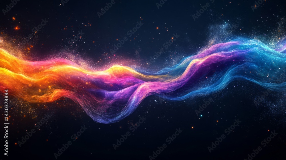 Vibrant Colorful Wave Abstract Background Vibrant Colorful Wave Abstract Background