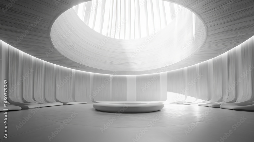 Fototapeta premium empty stage with columns