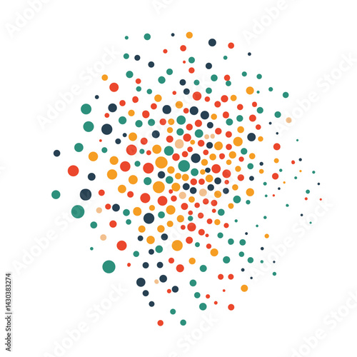 Colorful Abstract Dots Background Pattern for Creative Projects