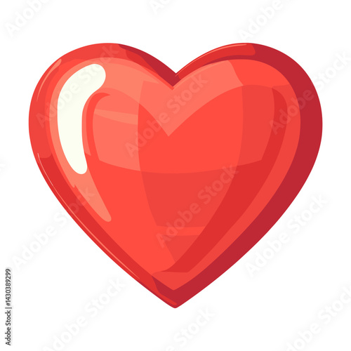 Carttoon heart icon decoration valentine romantic vector