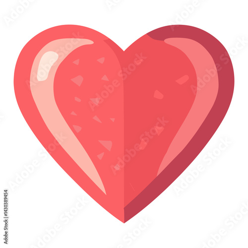 Carttoon heart icon illustration valentine's romantic vector