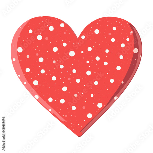 Carttoon heart icon pattern white illustration vector