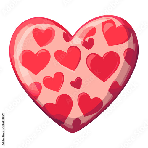 Carttoon heart icon pattern symbol illustration vector