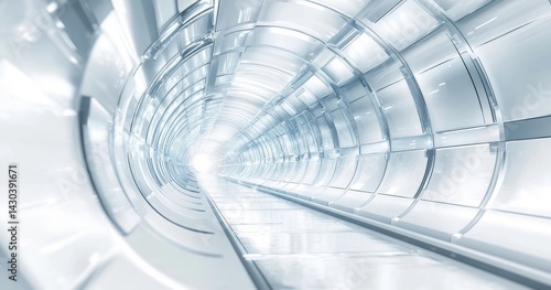 Wallpaper Mural blue glass corridor Torontodigital.ca