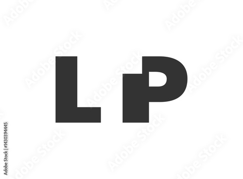 LTP logo design. Initial letter L T P bold font style for tech startups, consulting, corporate branding. Creative company name, headlines typography identity, trendy logotype.