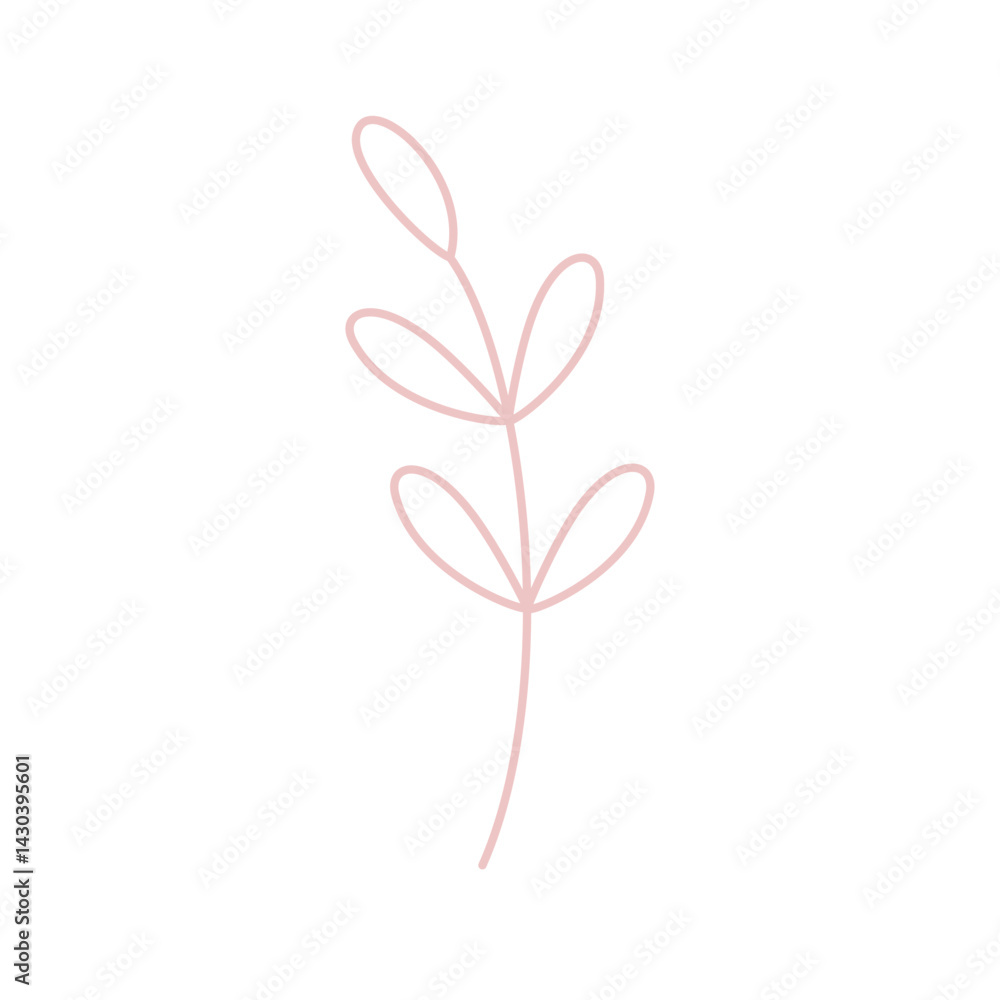 Botanical Leaf Ornament Leaves Floral Nature Doodle Plant