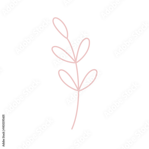 Botanical Leaf Ornament Leaves Floral Nature Doodle Plant