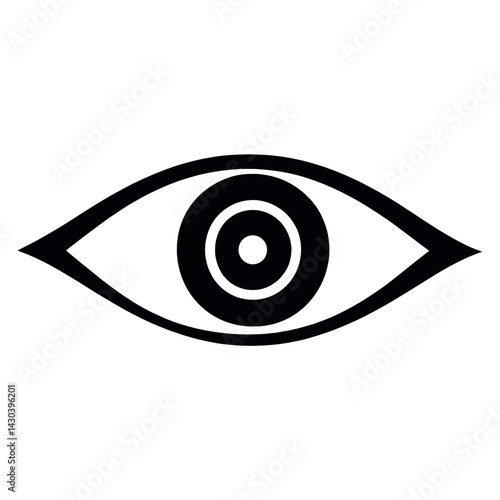 Simple eye representation illustration vector