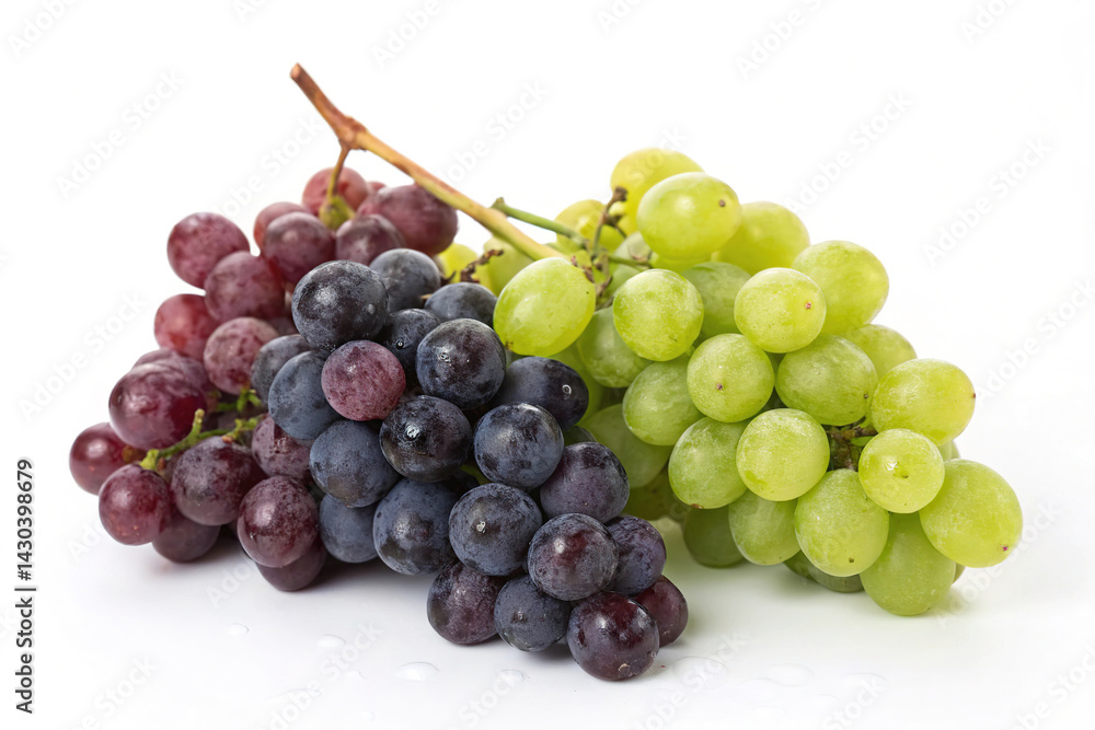 Grapes isolated on white background
