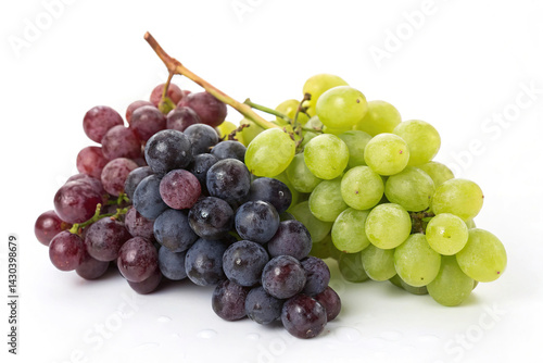 Obraz na płótnie Grapes isolated on white background w salonie