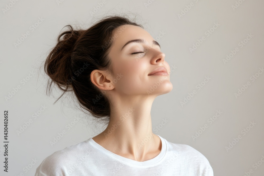 The young and beautiful receive botox in cosmetology through a beautiful scanning face grid The young and beautiful receive botox in cosmetology through a beautiful scanning face grid