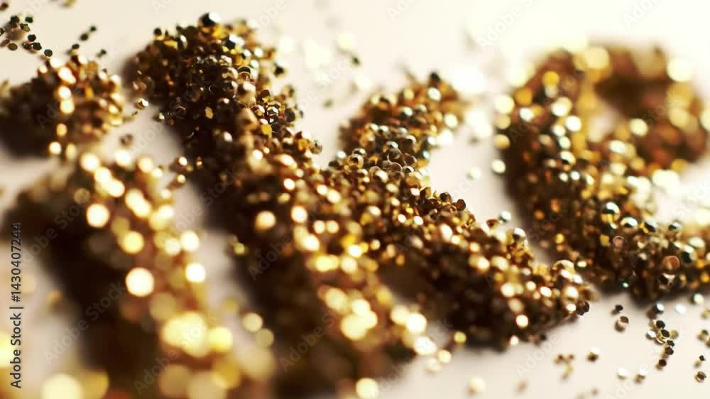 Artists are crafting exquisite decorations using shimmering golden glitter. The careful arrangement and attention to detail enhance the festive atmosphere. Artists are crafting exquisite decorations using shimmering golden glitter. The careful arrangement and attention to detail enhance the festive atmosphere.