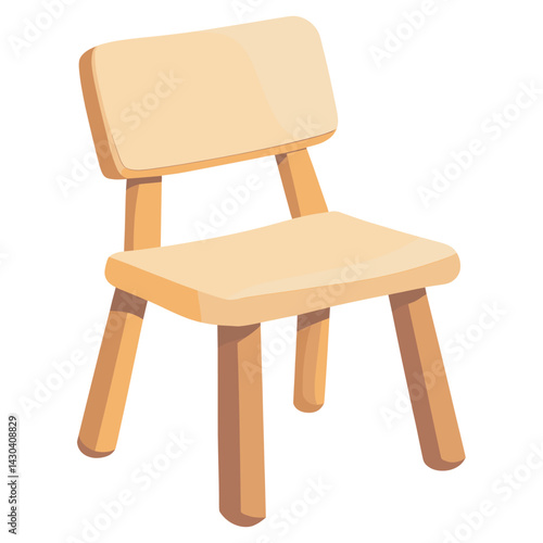 Chair furniture simple style vector