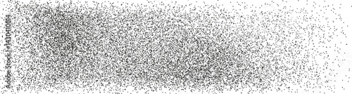 Stipple sand grunge texture. Grain noise patter. Vector overlay sand halftone on monochrome background.