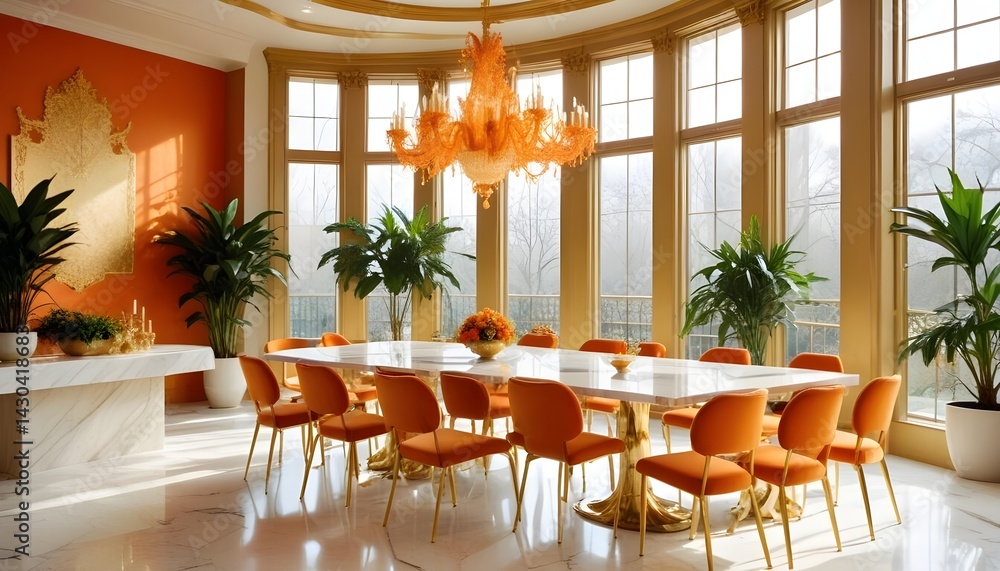 Obraz premium interior modern design room 3d